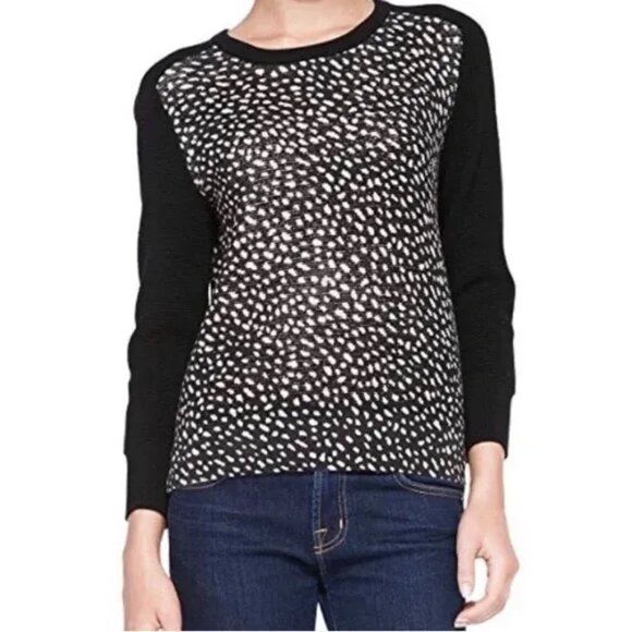 Tory Burch Black and White Sweater, Size Medium - Picture 1 of 6